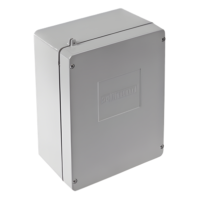 Caja de Unión de Aluminio sin orificios para interiores y exteriores.