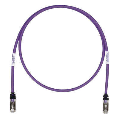 Patch Cord Cat6A, Blindado S/FTP, CM/LS0H, 1.52 Metros (5 Pies), Color Violeta