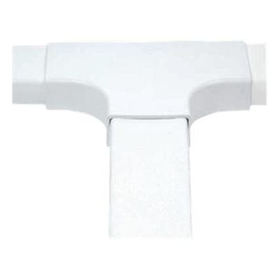 Sección en "T" color blanco de PVC auto extinguible,  para canaleta PT48 (6140-01002)