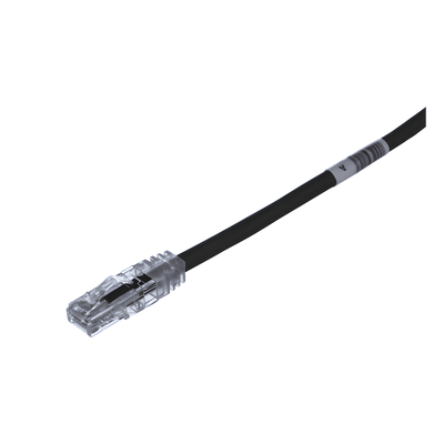 Cable de Parcheo TX6, UTP Cat6, 24 AWG, CM, Color Negro, 4.57 Metros (15 Pies)