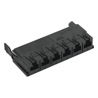 Copper, Adapter Plate, Lightverse Combo, Empty, UTP, 6 Port, Black