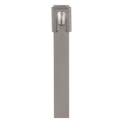 Cincho Pan-Steel™ de Acero Inoxidable 316, de 362mm largo x 7.9mm ancho, Color Metálico, Paquete de 50pz