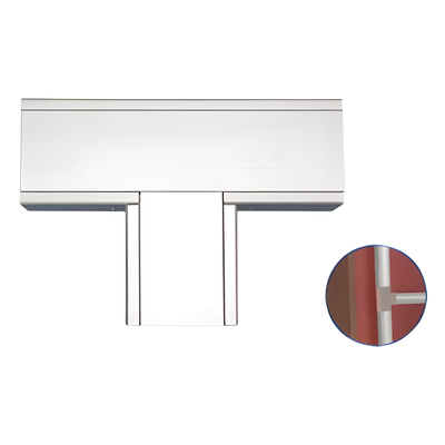 Accesorio en "T" de aluminio, para canaleta INKA100 (8140-80001)