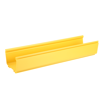 Canaleta FiberRunner™ 6X4, de PVC Rígido, Color Amarillo, 3 m de Largo