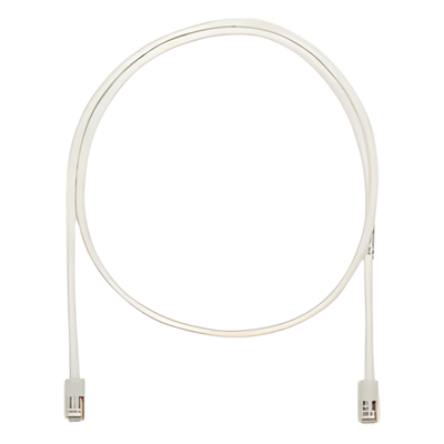 Cable de Parcheo UTP Categoría 5e, con Plug Modular en Cada Extremo - 6 Metros (19.69 Pies) - Blanco Mate