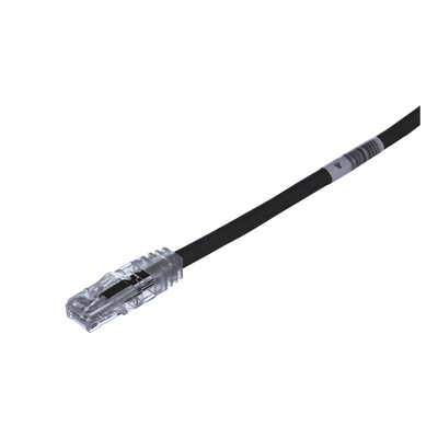 Cable de Parcheo TX6, UTP Cat6, 24 AWG, CM, Color Negro, 15.24 Metros (50 Pies)