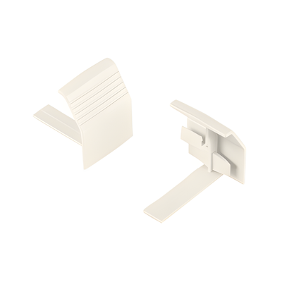Unión recta de base, para uso con canaleta T70, Material PVC Rígido, Color Blanco