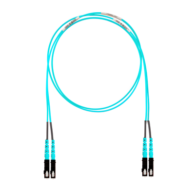 Jumper de Fibra Óptica Multimodo 50/125 OM4, SC-SC Duplex, OFNR (Riser), Color Aqua, 3 Metros (9.84 Pies)