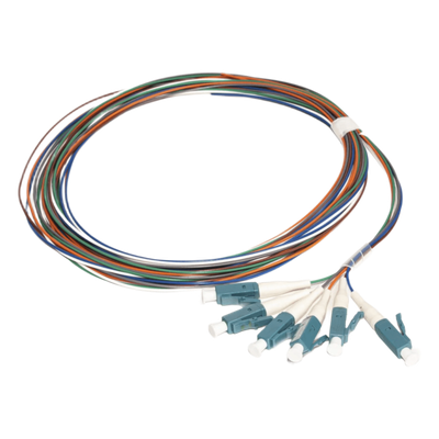 Kit de 6 Pigtails con Conector LC, Multimodo 50/125 OM3, 900um, de 1 Metro (3.28 Pies)