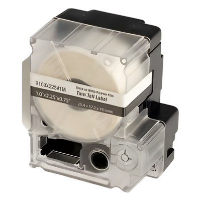 Casete de 75 Etiquetas Autolaminadas Turn-Tell, Con Rotación para Mejor Visibilidad, para Cables Categoría 6 FTP y Categoría 6a/10Gig, Calibre AWG 8 - 4