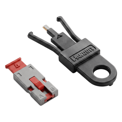 Kit de 5 Dispositivos para Bloquear Puertos USB Tipo A, Color Rojo, Incluye Llave de Extracción