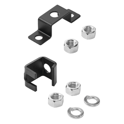 Kit de Soporte a Techo / Para Charola Tipo Escalerilla / Acero Dulce / Acabado Plateado / Varilla 5/8 in (16 mm)