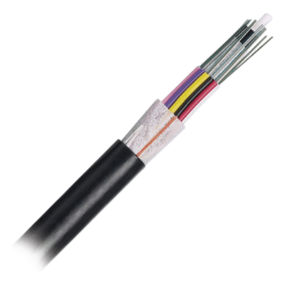 Cable de Fibra Óptica 12 Hilos, OSP (Planta Externa), No Armada (Dieléctrica), MDPE (Polietileno de Media Densidad), Multimodo OM3 50/125 Optimizada, Precio Por Metro