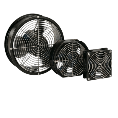 Ventilador Axial Compacto 6 Pulgadas / 115VAC / 240 CFM / Silencioso / Acero Negro / 50,000 Horas Operación