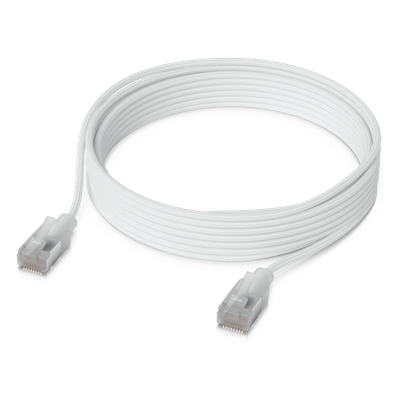 Patchcords UniFi Premium Cat6A de 3 m (9.8 Pies), hasta 10G / Soporta hasta PoE+++ / Conector RJ45 Transparente para Mejores Efectos de Luz Etherlighting