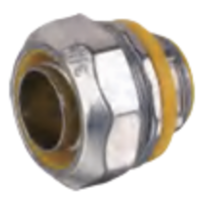 Conector Metálico Recto para Tubo Liquid Tight de 1/2"/ Aleación de Zinc.