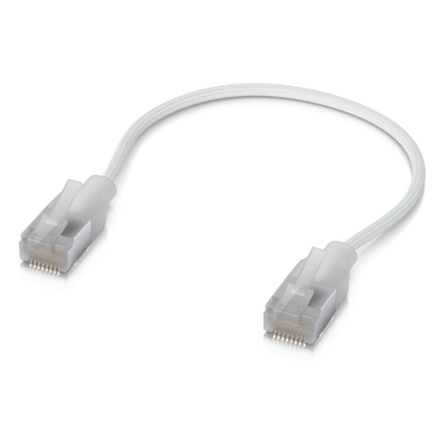 Pack de 24 Patchcords UniFi Premium Cat6A de 15 cm (0.5 Pies), hasta 10G / Soporta hasta PoE+++ / Conector RJ45 Transparente para Mejores Efectos de Luz Etherlighting