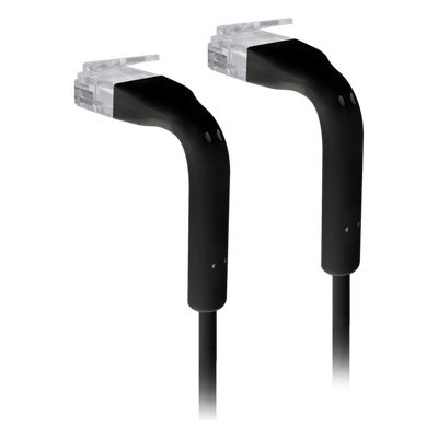 UniFi Patch Cable Cat6 Ultradelgado GbE con Botas Flexibles, Color Negro, 0.3 Metros (0.98 Pies)