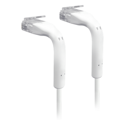UniFi Patch Cable Cat6 Ultradelgado GbE con Botas Flexibles, Color Blanco, 0.3 Metros (0.98 Pies)