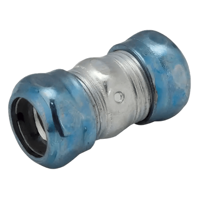 Cople Compresión Hermético de Acero Galvanizado para Pared Delgada de 1 1/4" .