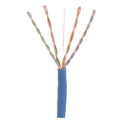 Bobina de Cable UTP 305 Metros (1000 Pies) de Cobre, TX6000™ PanNet, Azul, Categoría 6 (24 AWG), CMP (Plenum), de 4 Pares