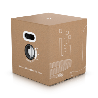 Bobina de Cable UniFi de Red Cat 5e Blindado para Exteriores de 305m Blanco