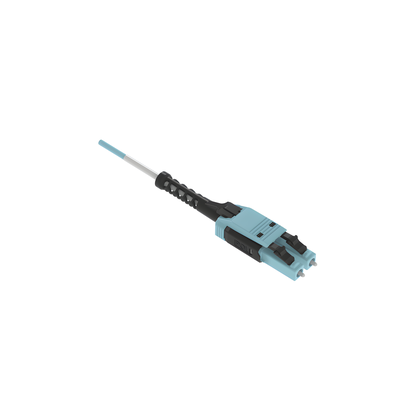 Jumper de Fibra Óptica Multimodo 50/125 OM4, LC-LC Uniboot Duplex, LSZH, Color Aqua, 3 Metros (9.84 Pies)