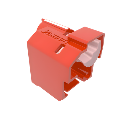 Kit de 100 Dispositivos Para Impedir Desconexión de Plug RJ45, Color Rojo, Incluye 5 Herramientas para Instalar/Retirar