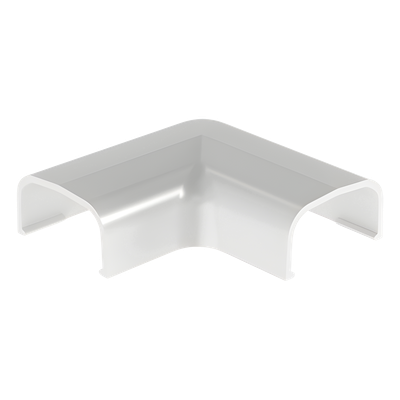 Conexión en ángulo recto "L", para uso con canaleta LD5, material ABS, Color Blanco