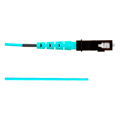 Pigtail de Fibra Óptica SC Simplex, Multimodo OM3 50/125, 900um, Color Aqua, 2 Metros (6.56 Pies)