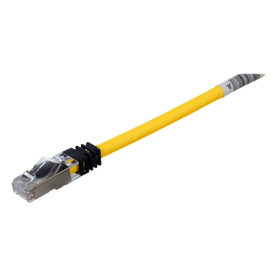 Patch Cord Cat6A, Blindado S/FTP, CM/LS0H, 3 Metros, Color Amarillo
