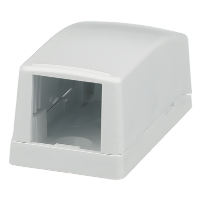 Caja de Montaje en Superficie, Para 1 Módulo Mini-Com, Color Blanco