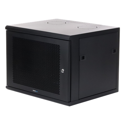 Gabinete Linkedpro de Montaje en Pared, de 19in, Puerta Perforada, 6 UR, 340 mm de Profundidad, Color Negro