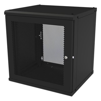 Gabinete de Pared Fijo, Puerta Perforada, Rack 19in,  de 12 Unidades de Rack