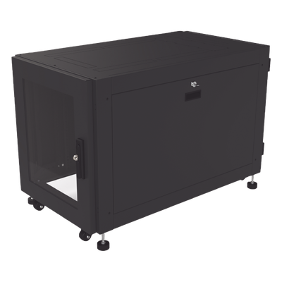 Gabinete Profesional de Piso para Telecomunicaciones de 12UR, 1000 mm Profundidad, Se envía el Gabinete armado.