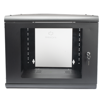 Gabinete de Pared 9U de 635 mm de Profundidad, Rack de 19 in en Acero Reforzado: Compacto y Resistente para Soluciones Profesionales