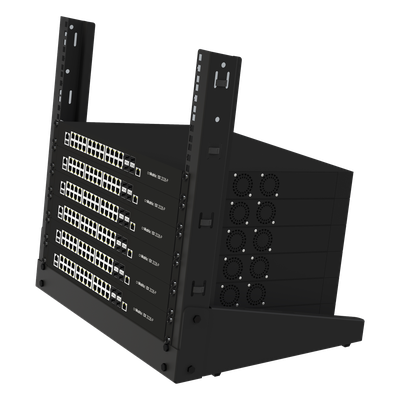 Rack de 19", 9 UR,  Para Uso en Mesa. Ideal para Instalaciones, Temporales / Pruebas / Exhibición