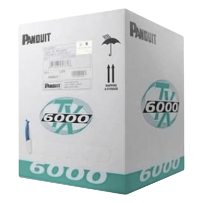 Bobina de Cable UTP 305 m. de Cobre, TX6000™ PanNet, Reelex, Gris, Categoría 6 Mejorado (23 AWG), PVC (CMR, Riser), de 4 pares