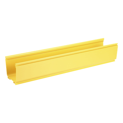 Canaleta FiberRunner™ 4X4, de PVC Rígido, Color Amarillo, 1.8 m de Largo