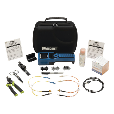 Kit Completo de Herramienta OCTT Opticam 2 de Panduit, para Terminación de Conectores Pre-Pulidos LC, SC o ST, Incluye Desforradora y Cleaver 