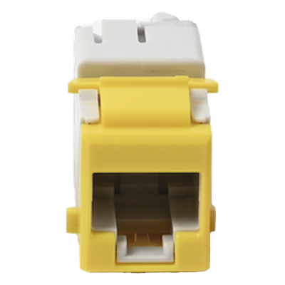 Jack Ultramax Cat6a, Utp, Tipo Keystone, Color Amarillo, Punch Down