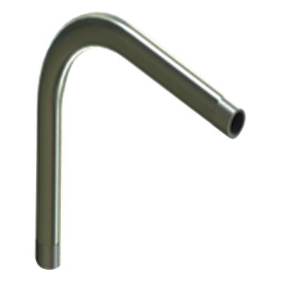 Codo de 90° de 1 1/4" (32mm) pared gruesa con rosca galvanizado etiqueta amarilla