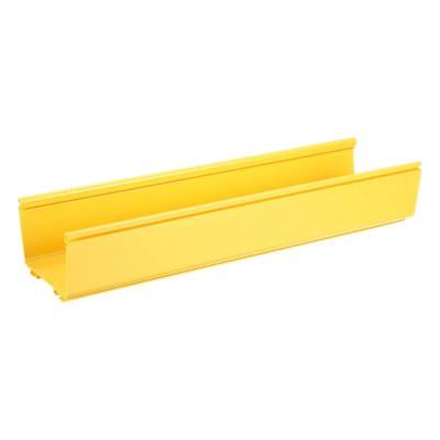 Canaleta FiberRunner™ 6X4, de PVC Rígido, Color Amarillo, 2 m de Largo