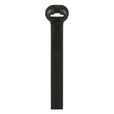 Cincho de Nylon 6.6 Dome-Top®, Con Lengüeta de Bloqueo de Acero Inoxidable, 780 mm largo x 7mm ancho, Color Negro, Exterior Resistente a Rayos UV, Paquete de 100pz