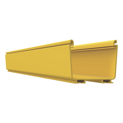Canaleta FiberRunner™ 4X4, de PVC Rígido, Color Amarillo, 2 m de Largo