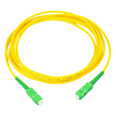 Jumper de Fibra Óptica Monomodo SC/APC SC/APC Simplex, color amarillo, 2 metros, 2mm