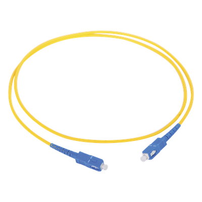 Jumper de Fibra Óptica Monomodo SC/UPC-SC/UPC Simplex de 1 metro, 3 mm