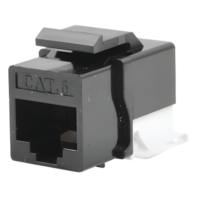 Módulo Jack Cat6 sin herramienta (toolless) keystone - Color Negro