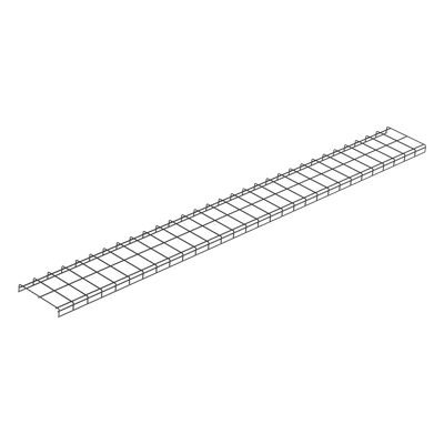 Charola para Canalización Wyr-Grid® Tipo Malla, Con Pintura Electrostática en Color Negro, 12 in (317.5 mm) de Ancho, 53.1 mm de Alto y 3 m de Largo 