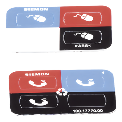 Icono Ultramax para Identificación de Jacks, Color Negro, Bolsa con 100 Piezas